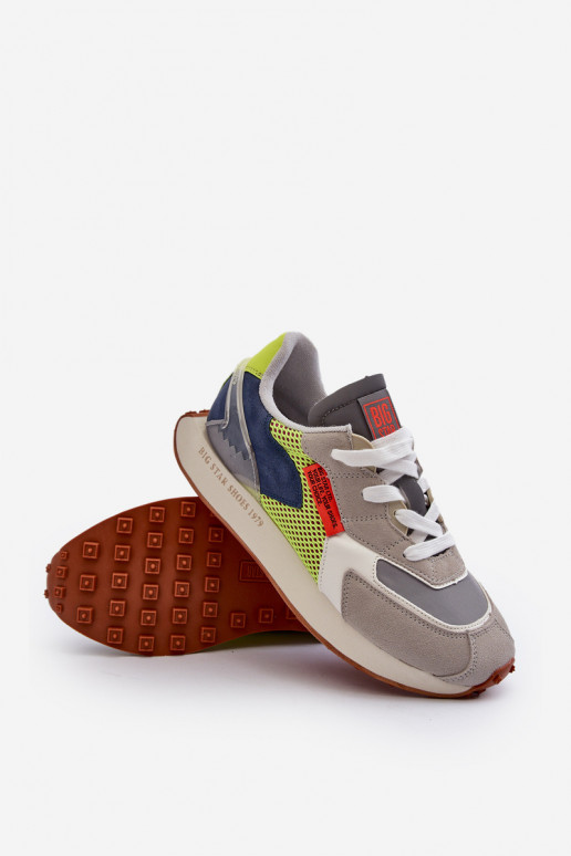 sportschoenen Sneakers model schoenen Het heeftnnen Memory Foam System Big Star NN174344 grijs sportschoenen Sneakers model schoenen Het heeftnnen Memory Foam System Big Star NN174344 grijs