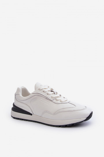 Heren leren sportschoenen BIG STAR NN174288 witte kleur