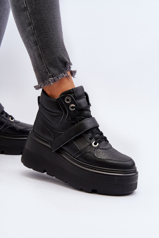 Zazoo 3450 Leer Sneakers model schoenen Dames zInart