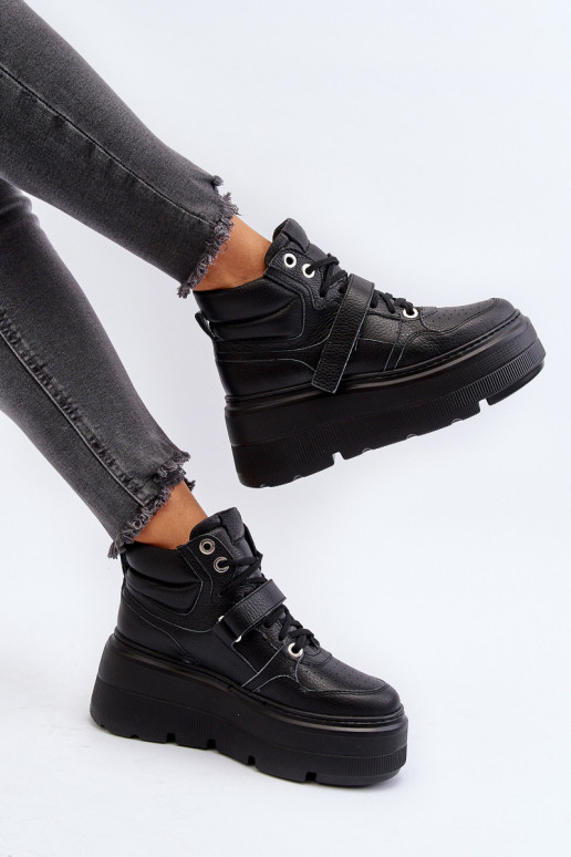 Zazoo 3450 Leer Sneakers model schoenen Dames zInart