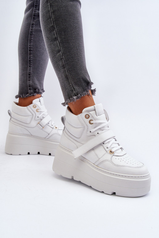 Zazoo 3450 Leer Sneakers model schoenen Dames Initte kleur Zazoo 3450 Leer Sneakers model schoenen Dames Initte kleur