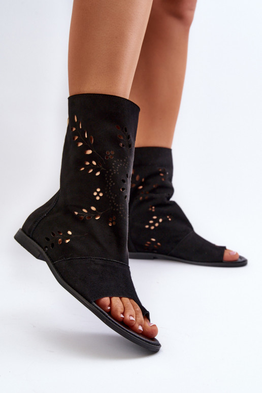 Zazoo 3437 Dames Sandalen van suède met laarzen Opar het kasteel zInart Zazoo 3437 Dames Sandalen van suède met laarzen Opar het kasteel zInart