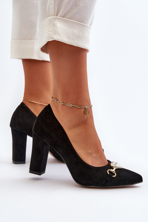 Zazoo 2453/OS Suede schoenen met hakken met hartjes zInart Zazoo 2453/OS Suede schoenen met hakken met hartjes zInart