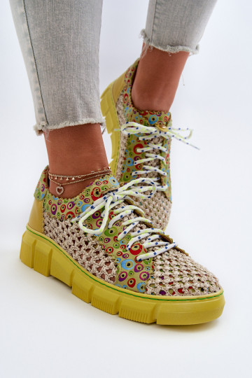 Dames leren schoenen Tai turiciejka 05850-09 limoen