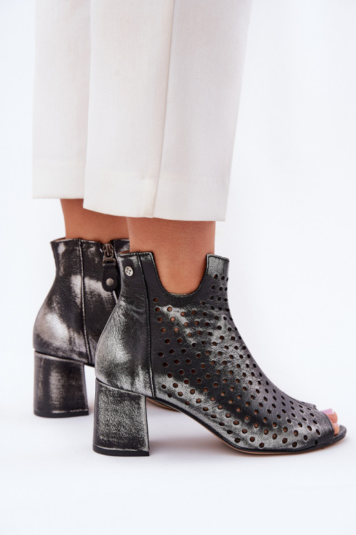 Leer OpengeInerkte laarzen Het heeftciejka 05420-01 zInart Leer OpengeInerkte laarzen Het heeftciejka 05420-01 zInart