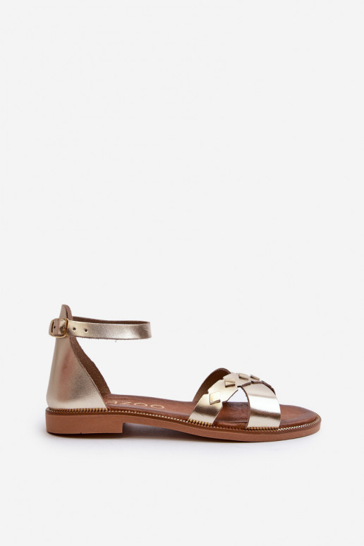 Zazoo 40378 gelijk aan Dames sandalen Dames gouden kleur Zazoo 40378 gelijk aan Dames sandalen Dames gouden kleur