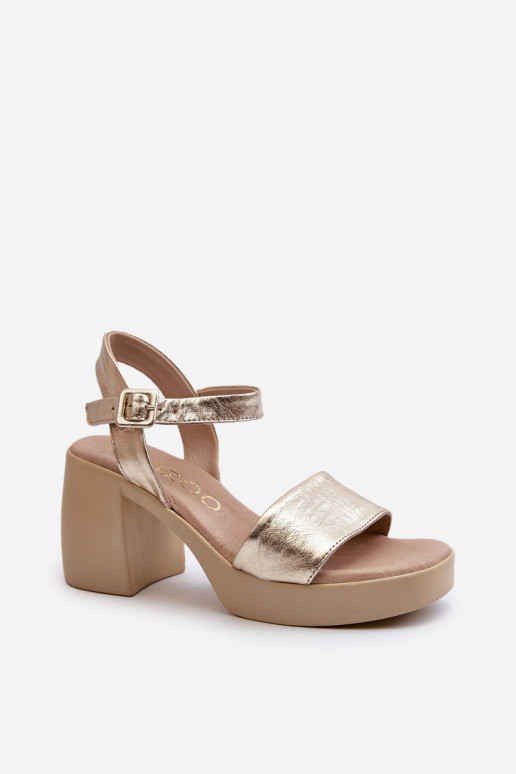 Zazoo 40386 Dames Dames sandalen Op Klok gouden kleur Zazoo 40386 Dames Dames sandalen Op Klok gouden kleur