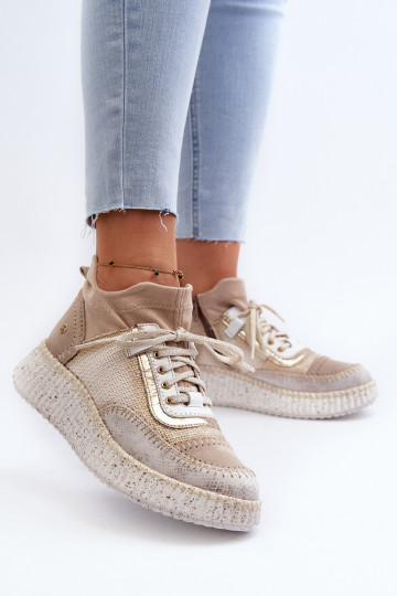 van suède schoenen Dames Het heeftciejka 06405-04 beige