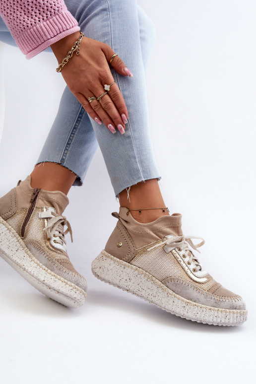 van suède schoenen Dames Het heeftciejka 06405-04 beige