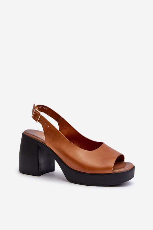 Zazoo 40376 Dames sandalen Op enorme hakken bruine kleur Zazoo 40376 Dames sandalen Op enorme hakken bruine kleur