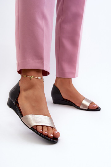 Dames sandalen Tai turiciejka 1971-67 in zwart en goud