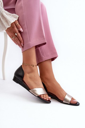 Dames sandalen Het heeftciejka 1971-67 ZInart en-gouden kleur 2