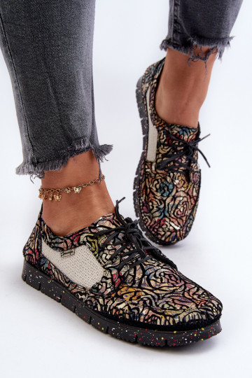 Patroon dames schoenen Tai turiciejka 06347-01 in zwarte kleur 2