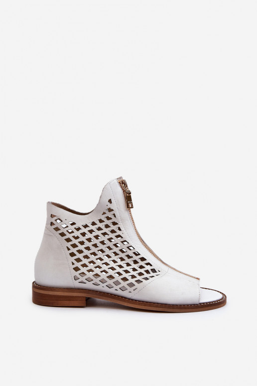 Zazoo 977/L Leer OpengeInerkte sandalen Opar het kasteel Initte kleur Zazoo 977/L Leer OpengeInerkte sandalen Opar het kasteel Initte kleur