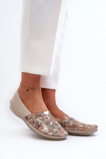 Dames ballerina's Tai turiciejka 1930B-04 in zandkleur