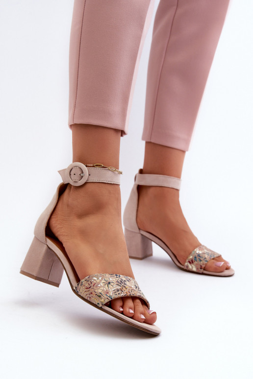 Elegante suède hoge hakken Het heeftciejka 04141-49 beige Elegante suède hoge hakken Het heeftciejka 04141-49 beige