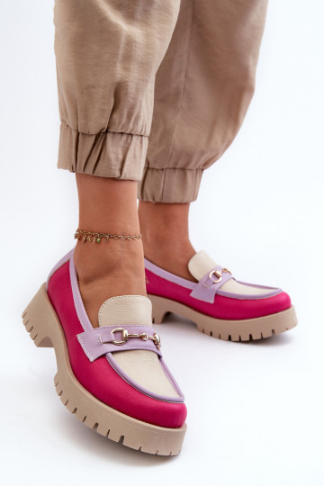 Zazoo 3475 leren vrouwen mocassins zandkleurig