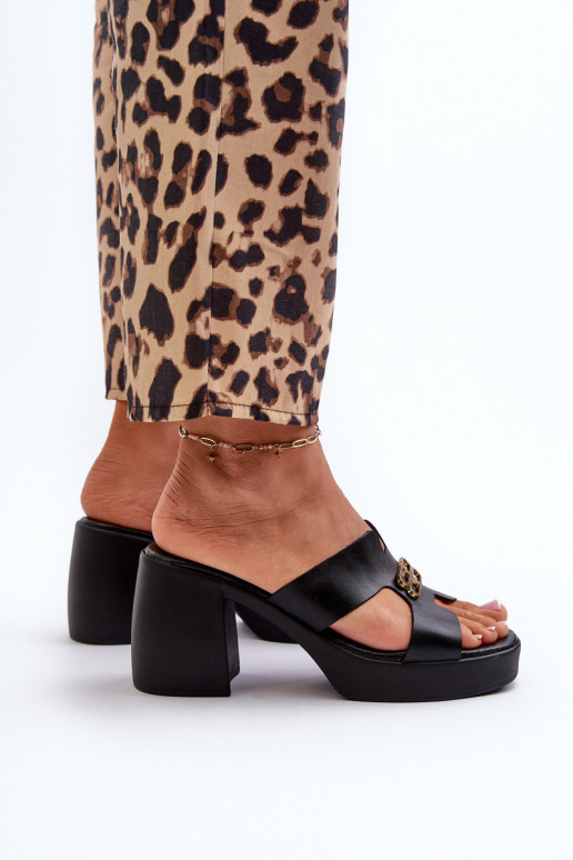 Zazoo 40419 Leren pantoffels Dames Met uitsparingen En Decoratie zInart Zazoo 40419 Leren pantoffels Dames Met uitsparingen En Decoratie zInart