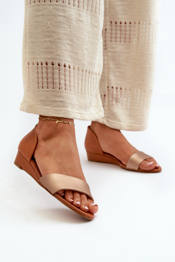 Dames sandalen Het heeftciejka 1971-68 bruin-gouden kleur