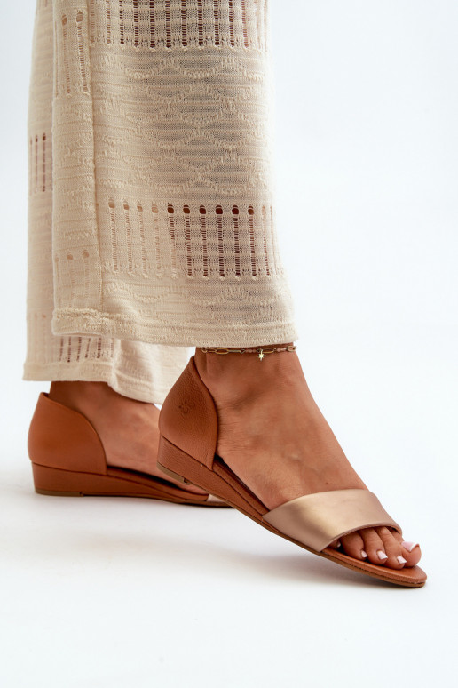 Dames sandalen Het heeftciejka 1971-68 bruin-gouden kleur Dames sandalen Het heeftciejka 1971-68 bruin-gouden kleur