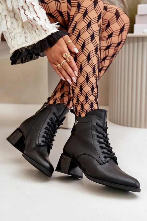 Laarzen met vetersluiting Dames met hakken Gemaakt van natuurlijk leer opInarmen zInart Vinceza 91110 Laarzen met vetersluiting Dames met hakken Gemaakt van natuurlijk leer opInarmen zInart Vinceza 91110