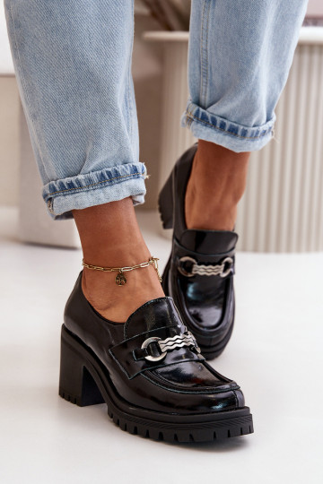 Zazoo 20175 met lakeffect schoenen Dames met hakken Echt leer zInart 2