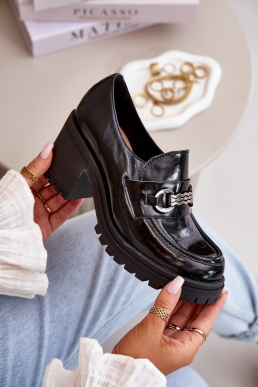 Zazoo 20175 met lakeffect schoenen Dames met hakken Echt leer zInart Zazoo 20175 met lakeffect schoenen Dames met hakken Echt leer zInart