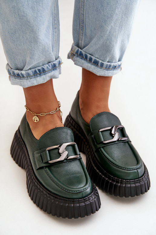 Zazoo 20176 schoenen dames mocassins Gemaakt van natuurlijk leer kaki kleuren Zazoo 20176 schoenen dames mocassins Gemaakt van natuurlijk leer kaki kleuren