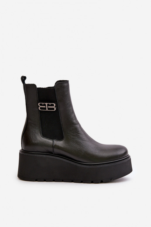 Zazoo 60498 Dameslaarzen Chelsea-laarzen met platform I Koturnie zInart Zazoo 60498 Dameslaarzen Chelsea-laarzen met platform I Koturnie zInart