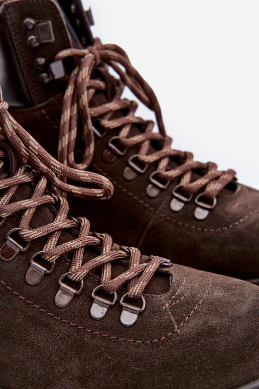 van suède opInarmen Laarzen schoenen Het heeftnnen Big Star OO174644 Hi-Poly System bruine kleur van suède opInarmen Laarzen schoenen Het heeftnnen Big Star OO174644 Hi-Poly System bruine kleur