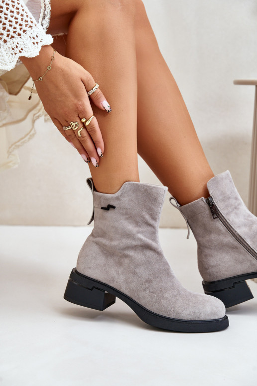 opInarmen DameslaarzenOpturalnego van suèdeu Opar het kasteel grijs Vinceza 66696