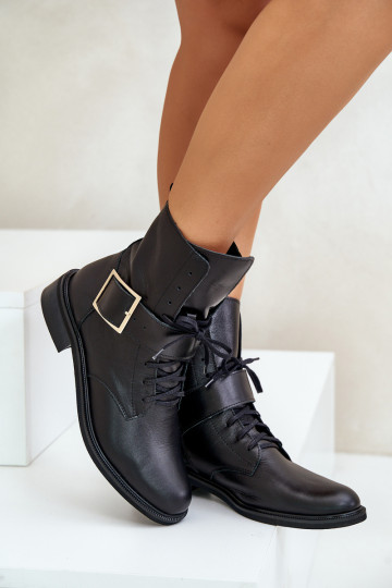 Zazoo 2949 Leer Laarzen met gespen zInart