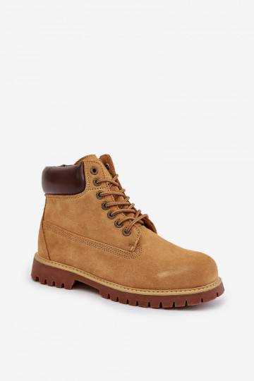 van suède opInarmen schoenen Het heeftnnen Big Star OO174136 HI-POLY SYSTEM bruine kleur