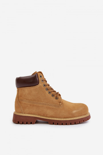 Gevoerde heren suède schoenen Big Star OO174136 HI-POLY SYSTEM, bruine kleur 2