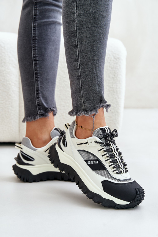 Leer Sneakers model schoenen Dames met platform Big Star OO274A220 HI-POLY SYSTEM INit-zInart Leer Sneakers model schoenen Dames met platform Big Star OO274A220 HI-POLY SYSTEM INit-zInart