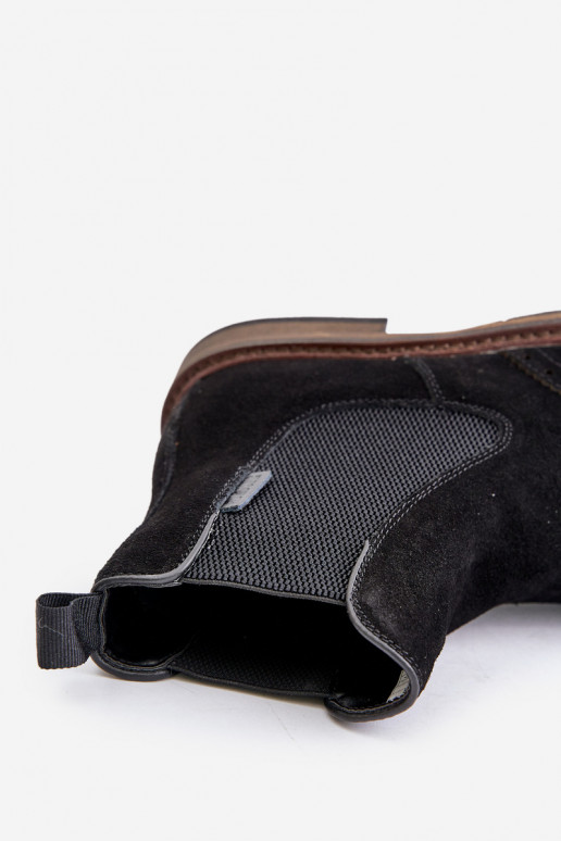 van suède Het heeftnnen stijlvolle laarzen Big Star OO174192 zInart van suède Het heeftnnen stijlvolle laarzen Big Star OO174192 zInart