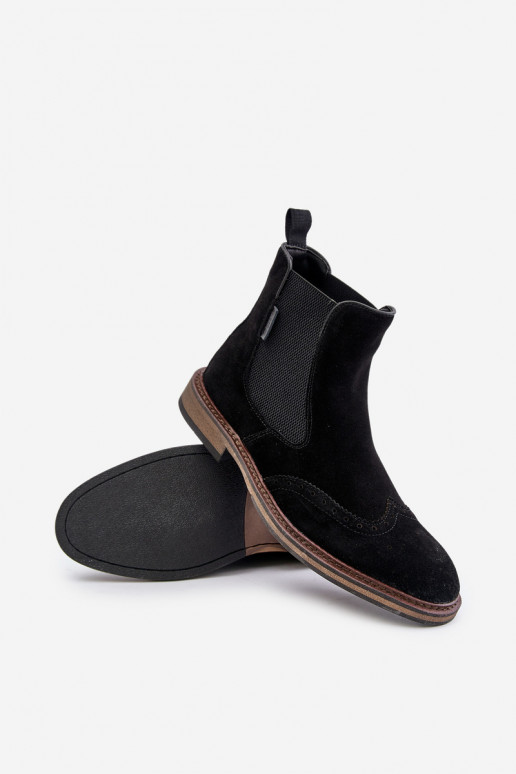 van suède Het heeftnnen stijlvolle laarzen Big Star OO174192 zInart van suède Het heeftnnen stijlvolle laarzen Big Star OO174192 zInart