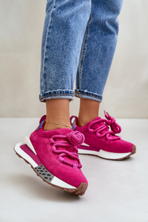 van suède Sneakers model schoenen Dames met platformGrubym Vetersluitingm Artiker 55C0086 roze van suède Sneakers model schoenen Dames met platformGrubym Vetersluitingm Artiker 55C0086 roze