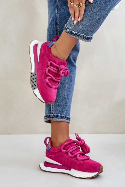 van suède Sneakers model schoenen Dames met platformGrubym Vetersluitingm Artiker 55C0086 roze van suède Sneakers model schoenen Dames met platformGrubym Vetersluitingm Artiker 55C0086 roze