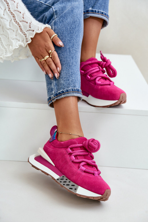 van suède Sneakers model schoenen Dames met platformGrubym Vetersluitingm Artiker 55C0086 roze van suède Sneakers model schoenen Dames met platformGrubym Vetersluitingm Artiker 55C0086 roze