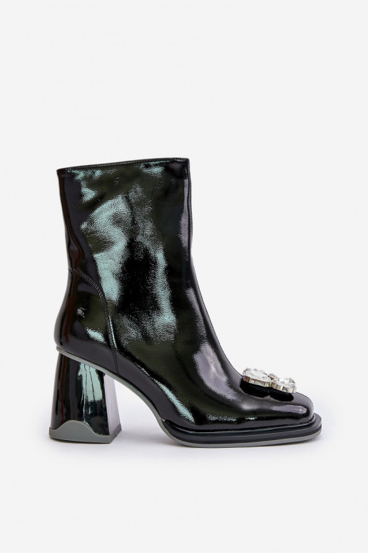 met lakeffect Dameslaarzen met ornamenten D&A MR880-019 zInart met lakeffect Dameslaarzen met ornamenten D&A MR880-019 zInart