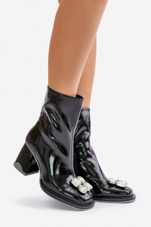 met lakeffect Dameslaarzen met ornamenten D&A MR880-019 zInart met lakeffect Dameslaarzen met ornamenten D&A MR880-019 zInart