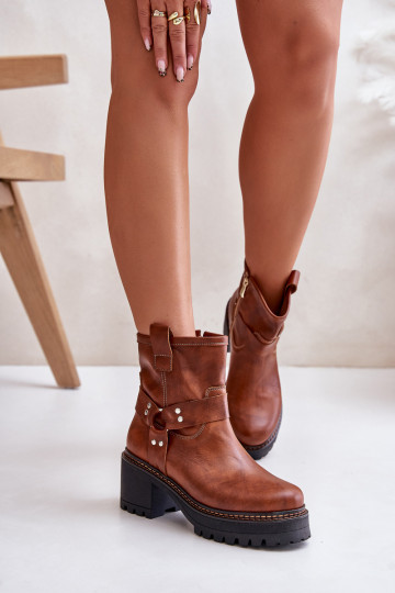 Dameslaarzen Opar het kasteel LeInski 3435 bruine kleur