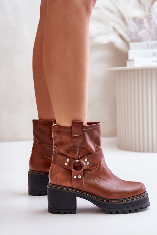 Dameslaarzen Opar het kasteel LeInski 3435 bruine kleur Dameslaarzen Opar het kasteel LeInski 3435 bruine kleur