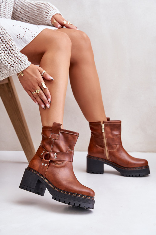 Dameslaarzen Opar het kasteel LeInski 3435 bruine kleur Dameslaarzen Opar het kasteel LeInski 3435 bruine kleur