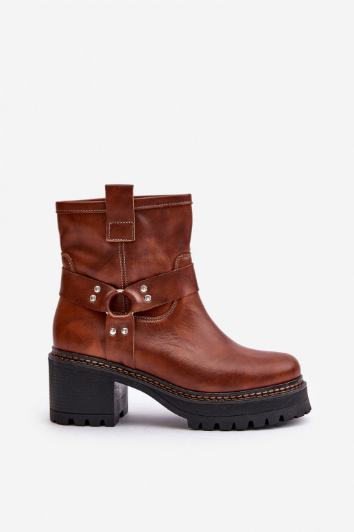 Dameslaarzen Opar het kasteel LeInski 3435 bruine kleur Dameslaarzen Opar het kasteel LeInski 3435 bruine kleur