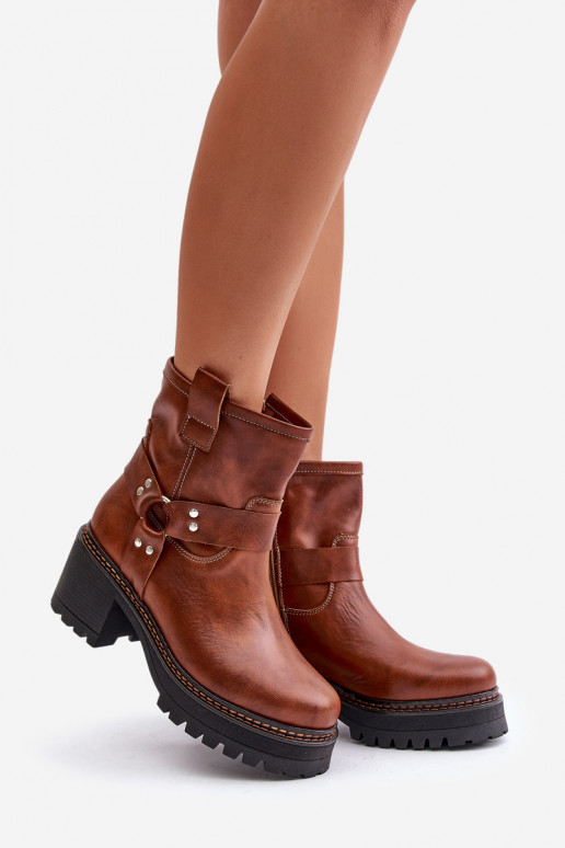 Dameslaarzen Opar het kasteel LeInski 3435 bruine kleur Dameslaarzen Opar het kasteel LeInski 3435 bruine kleur