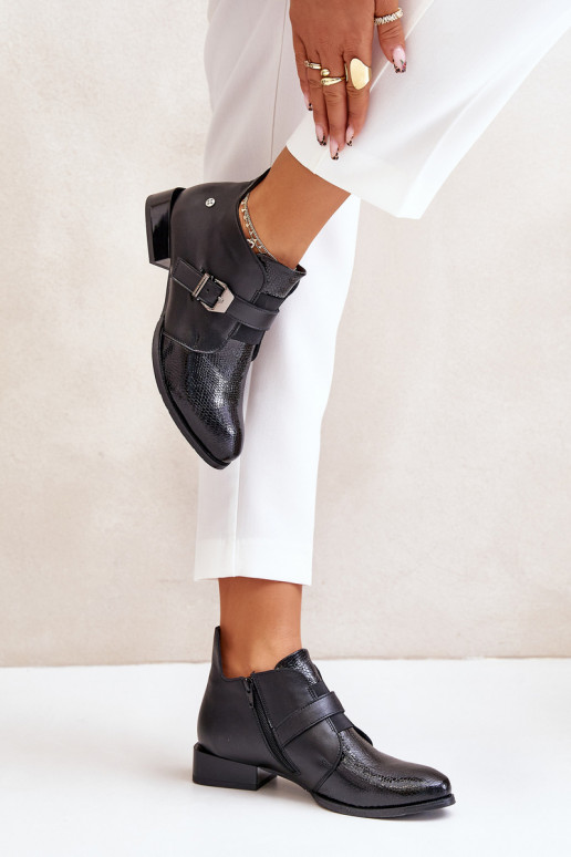 Leer Laag Laarzen Opar het kasteel Het heeftciejka 06692-01 zInart Leer Laag Laarzen Opar het kasteel Het heeftciejka 06692-01 zInart