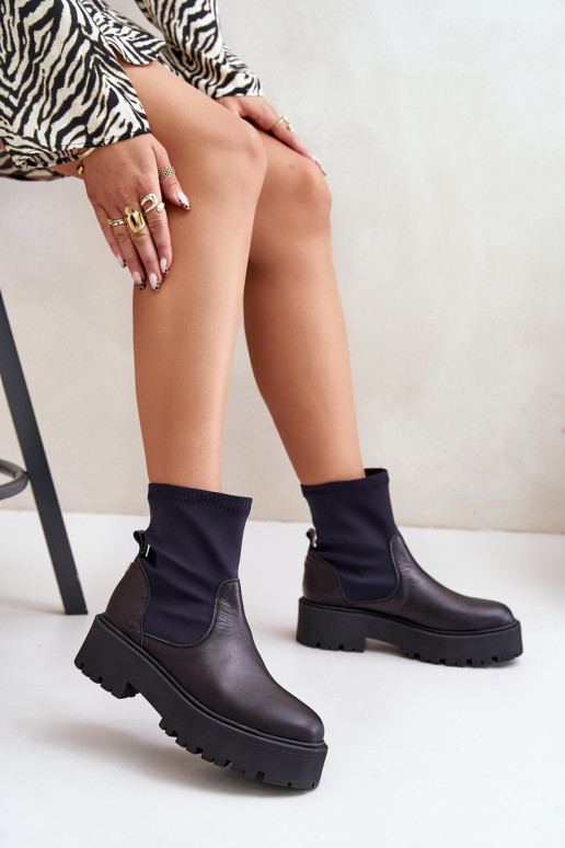 Zazoo 2947 Persistent model Dameslaarzen Gemaakt van natuurlijk leer zInart