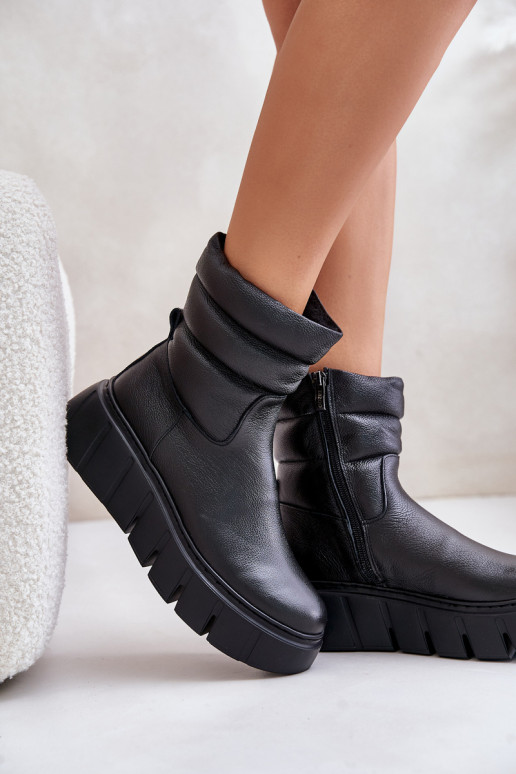 Zazoo 60512 Dameslaarzen van echt leer Opar het kasteel Inarm met vilt zInart